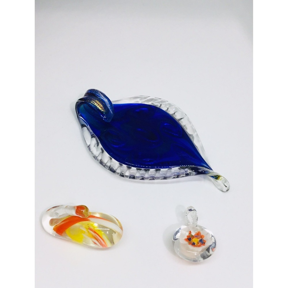 Artisan Glass Art Pendant Necklace Blown - Picture 2 of 3